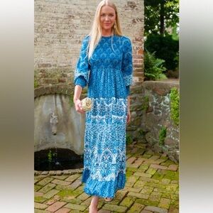 Tuckernuck Libby Dress - Dewberry Blue. M. NWT